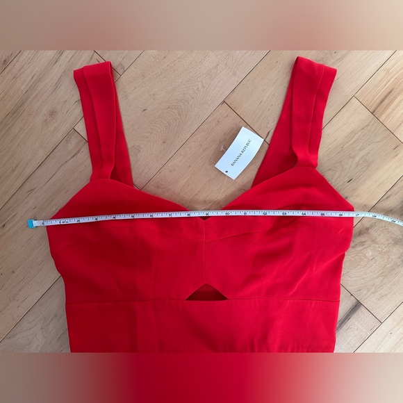 Banana Republic Poppy Red Summer Dress with Accordion Skirt and Cutout - Picture 8 of 9